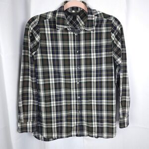 J Crew Plaid Long Sleeve Button Down Blouse Shirt Womens 2